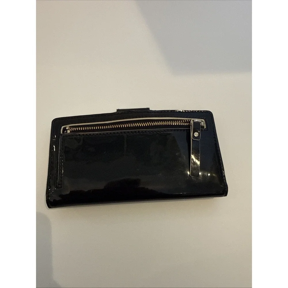 Kate Spade New York Vintage Patent Leather Wallet Tan Interior *FLAW